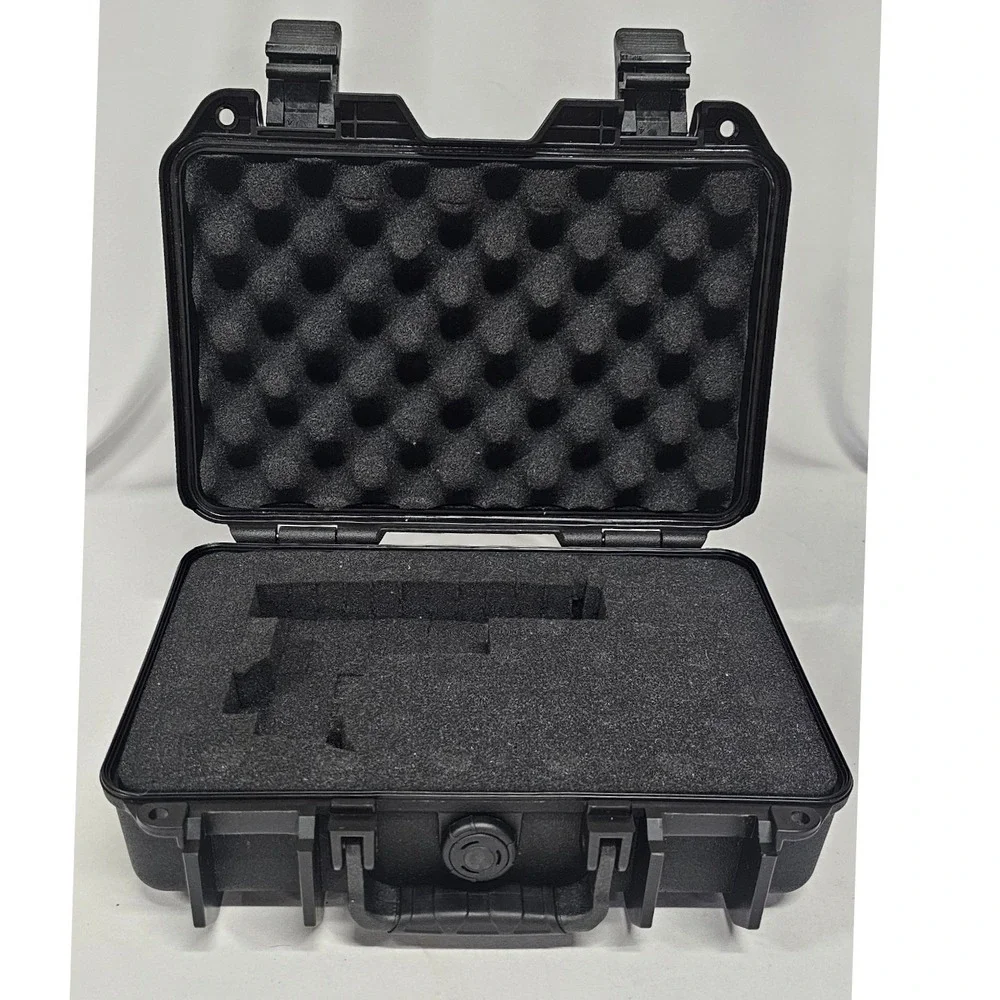 VEVOR Hard Shell Protective Case with Foam Black Rugged Equipment Carry Box